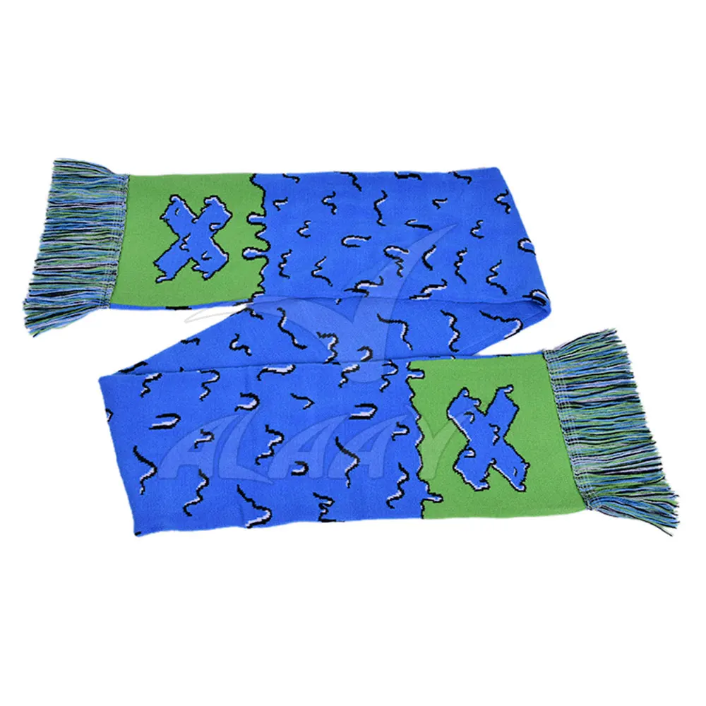 Wholesale Custom Sports Scarf Plain Style Football Fan Scarf for Autumn Season for Muslim Department