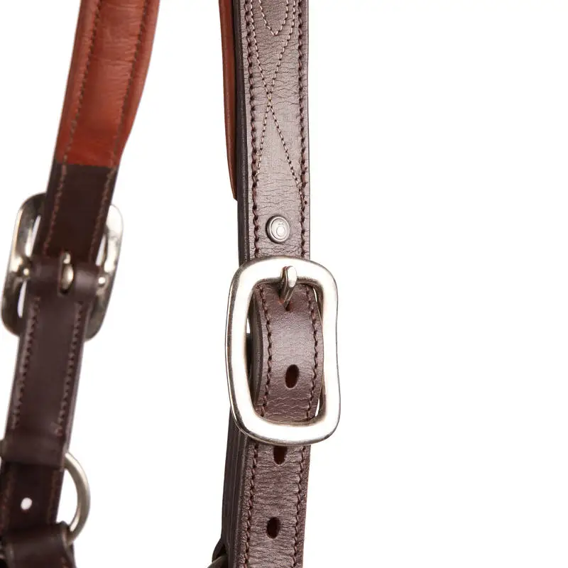 high quality 100% genuine leather fancy horse halter with hand made stitching for horse racing