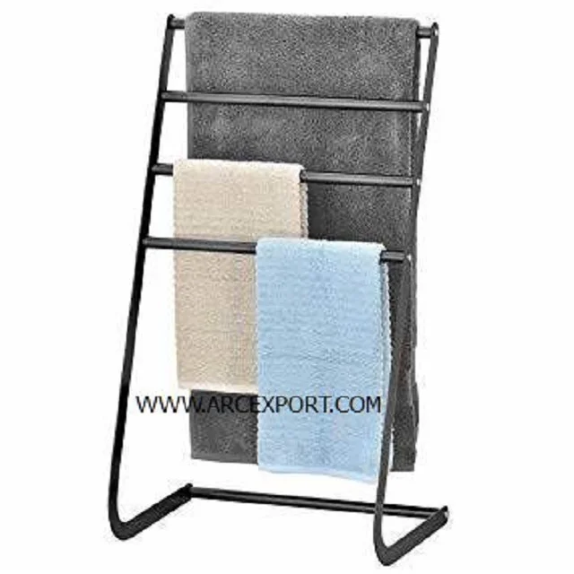 Silver Color Stainless Steel Towel Stand Bathroom And Kitchen Accessories Clothes And Towels Hanging Stand Supplies