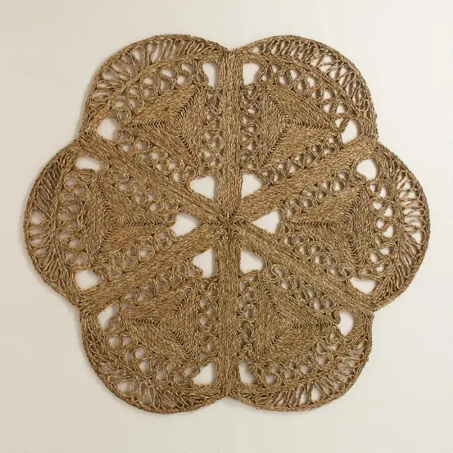 Тканые коврики специальный дизайн вьетнамский ковер из водорослей/коврики экологически чистые украшения для стола/домашнего ремесла поставщик