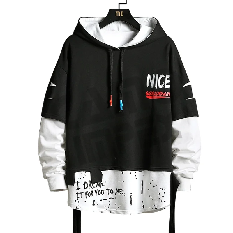 2022 Spring Autumn New Streetwear Hoodies Men Fashion Print Harajuku Style Hoodies Long Sleeve Mens Hoodie Casual Pullover