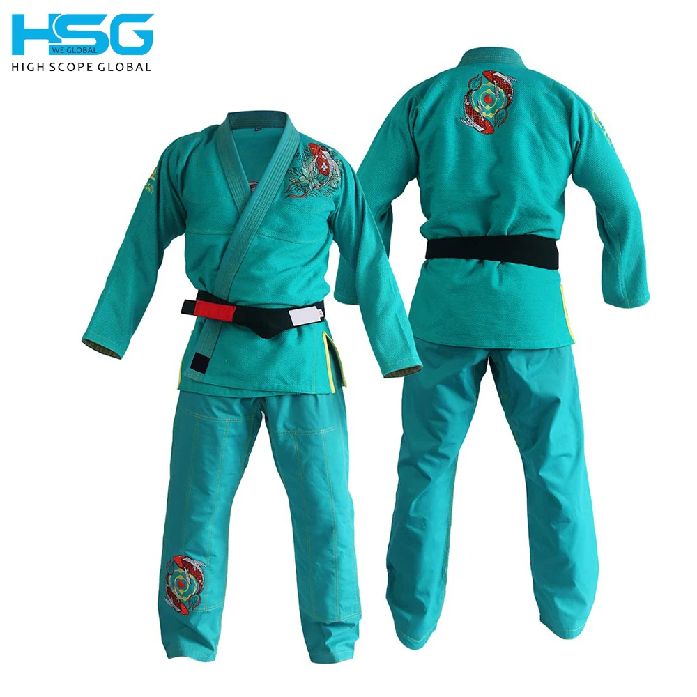 BJJ GI Brazilian Jiu Jitsu BJJ kimono with high quality pearl weave fabric ripstop pants