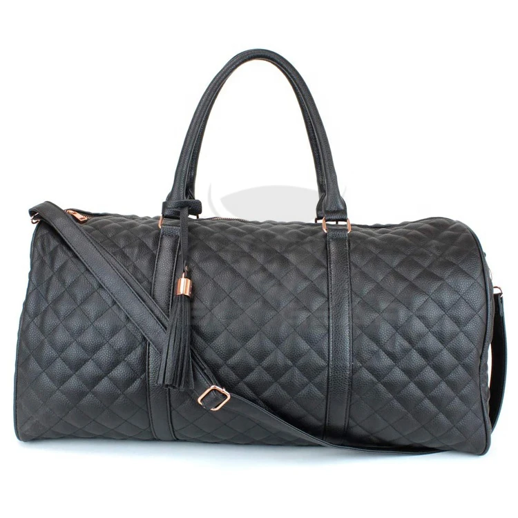 Luxury Travel Quilted Weekend Bags Overnight Duffle High Quality Lady Large Fashion Women Weekender Bag Woman Leather bag