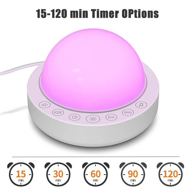 white noise sleeping machine with Adjustable Baby Night Light for Sleeping sound Machine for Baby/Adults/Home and Office