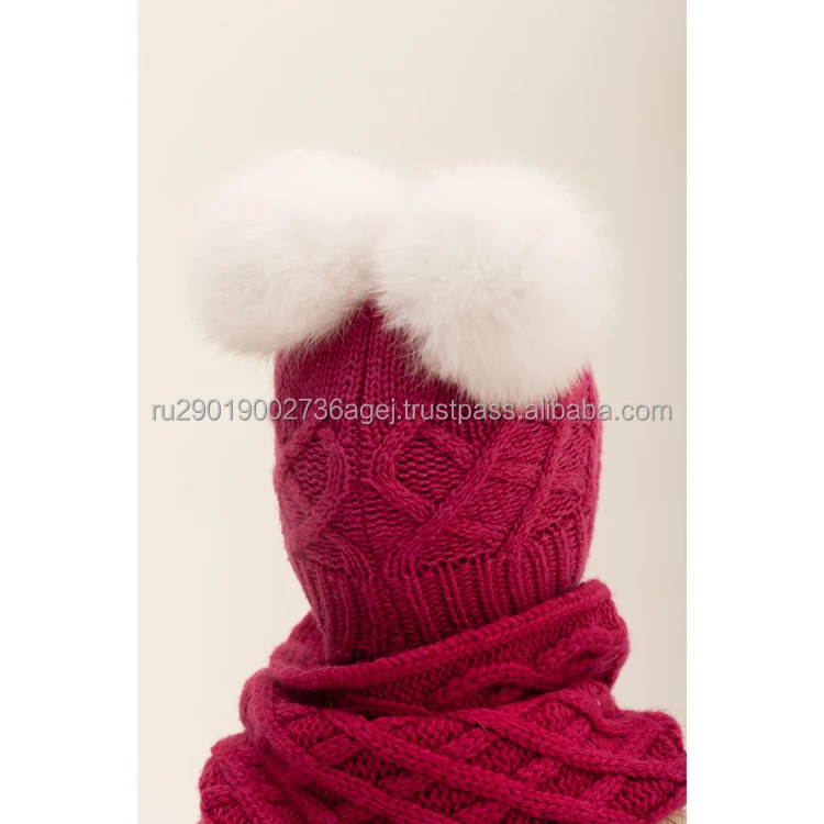 Best quality knitted hats for winter season historical hand crafts of Orenburg from manufacturer down wool hats