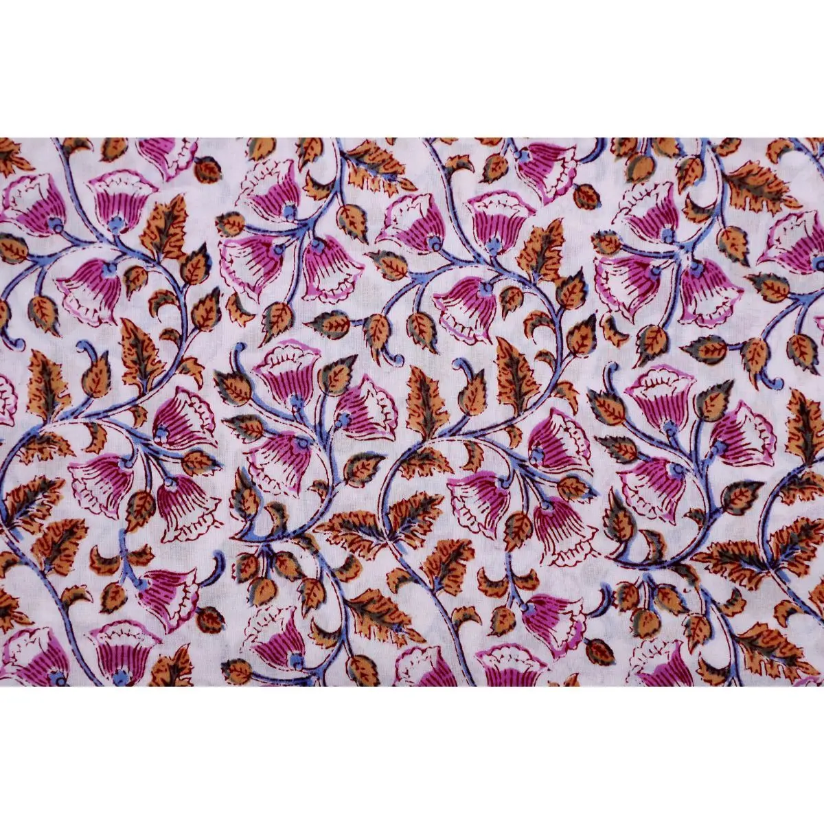 Hand Block Print Sewing Fabric By Yard 100% Cotton Dress Making Running Material Indian Home Furnishing Fabric