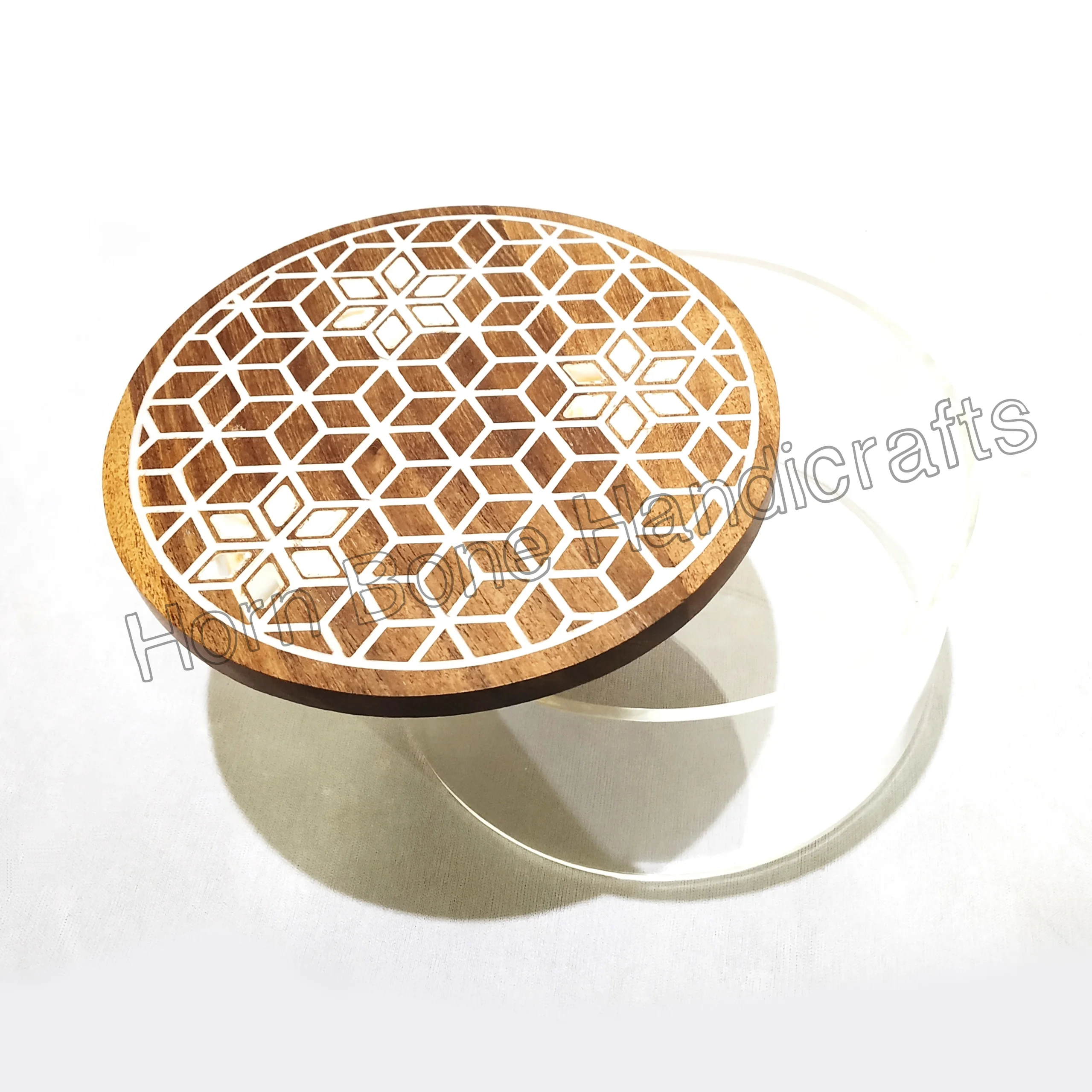 Hot Selling Indian Handmade Acacia Wood Dry Fruits Box Storage Box for Multi Purpose Use Handcrafted Wooden Dry Fruit & Nut Box