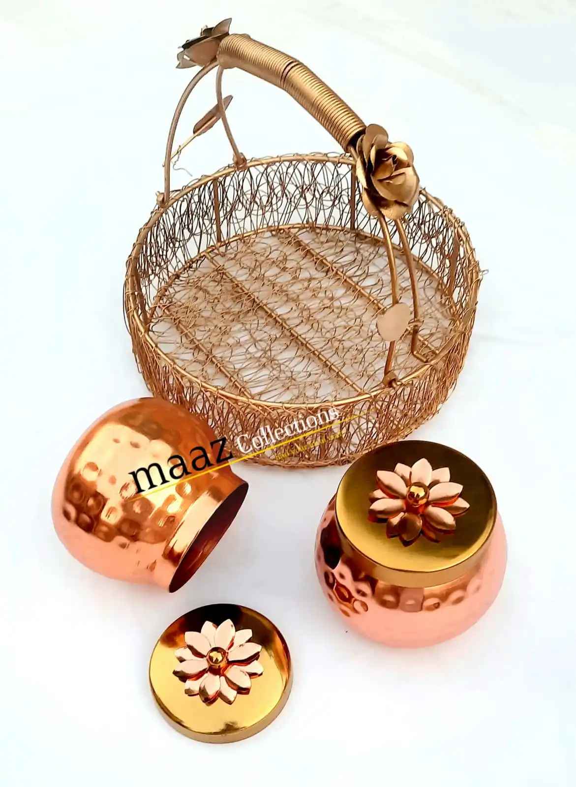 Holiday  Basket Handmade decorative gift basket made in india fruit container flower basket for wedding manufacture