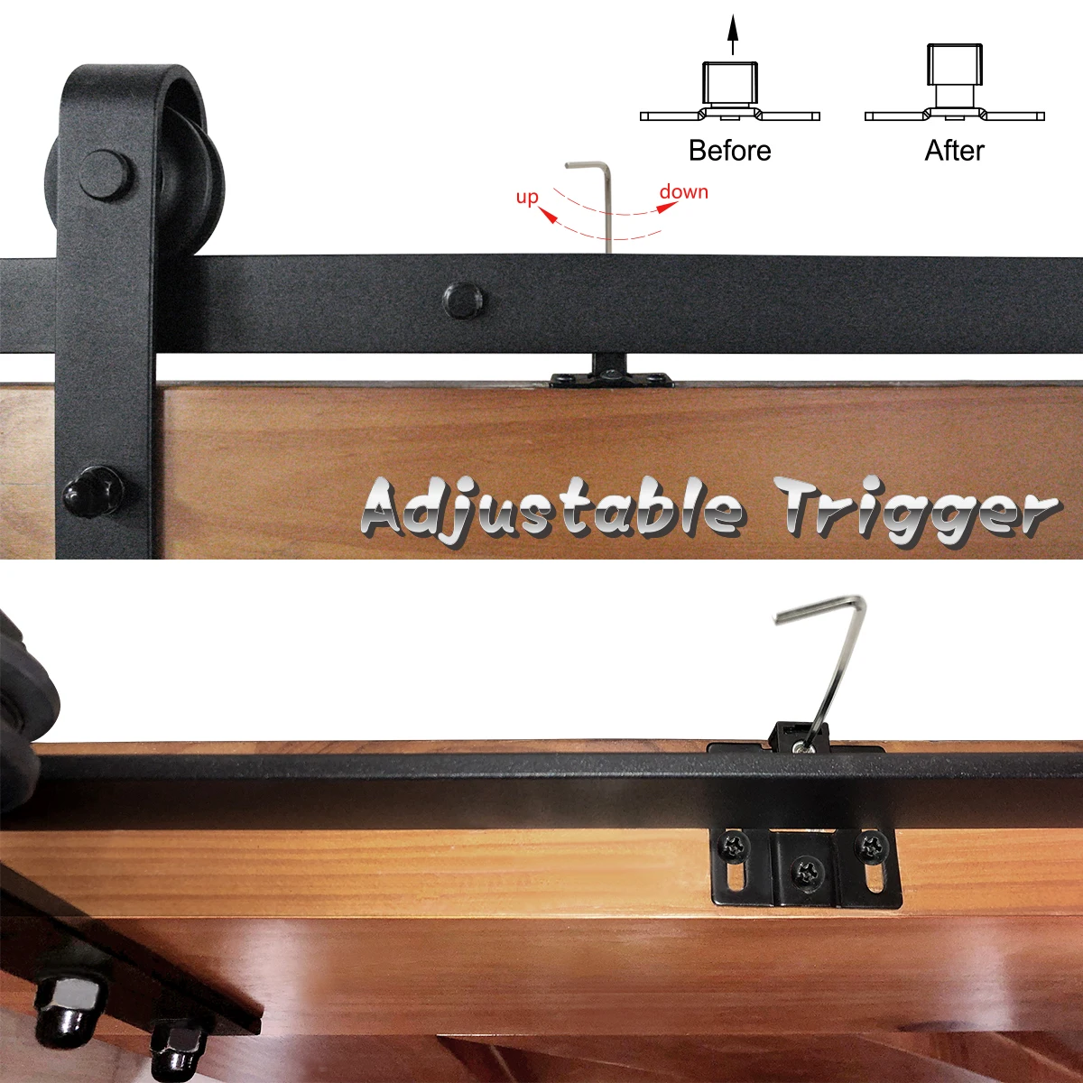 Hot Sale Wall Mounted Sliding Door Stopper 80KGS Max loading