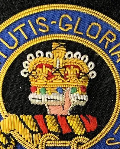 OEM Custom Logo Embroidered Blazer Cloth Pin Badge 45 mm Business Time Handmade in Factory Price