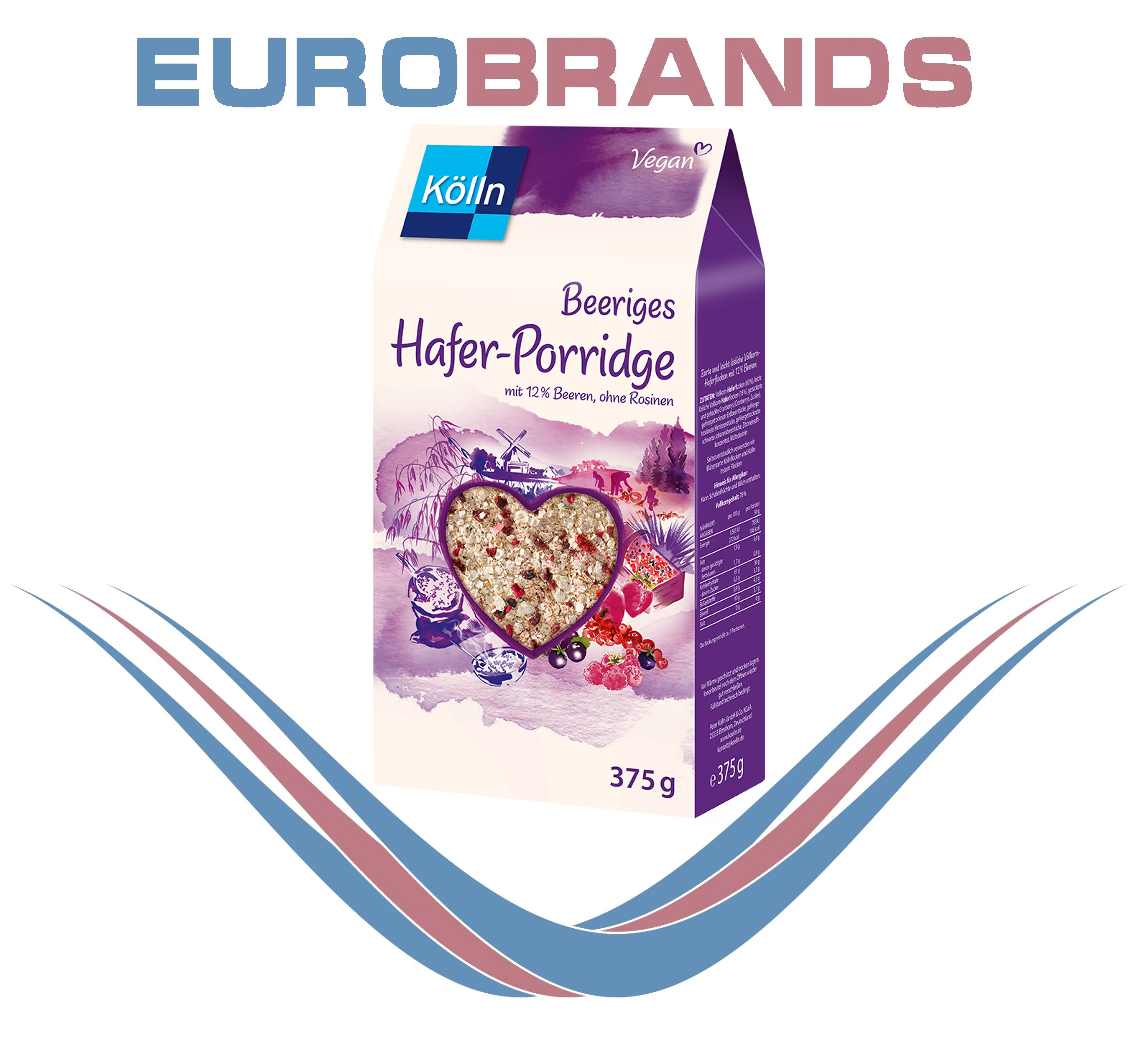 Kolln Beeriges Hafer-Porridge 375g