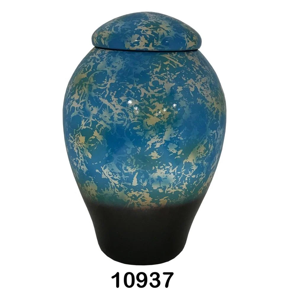 Funeral Aluminium Cremation Urn Paw Printed for Pet Ashes Modern Cremation Round Urn Burial Equipment