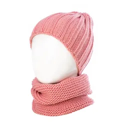 So Soft Beanies Hats and Infinities Scarf Set Baby and Kids Knitted Solid Color
