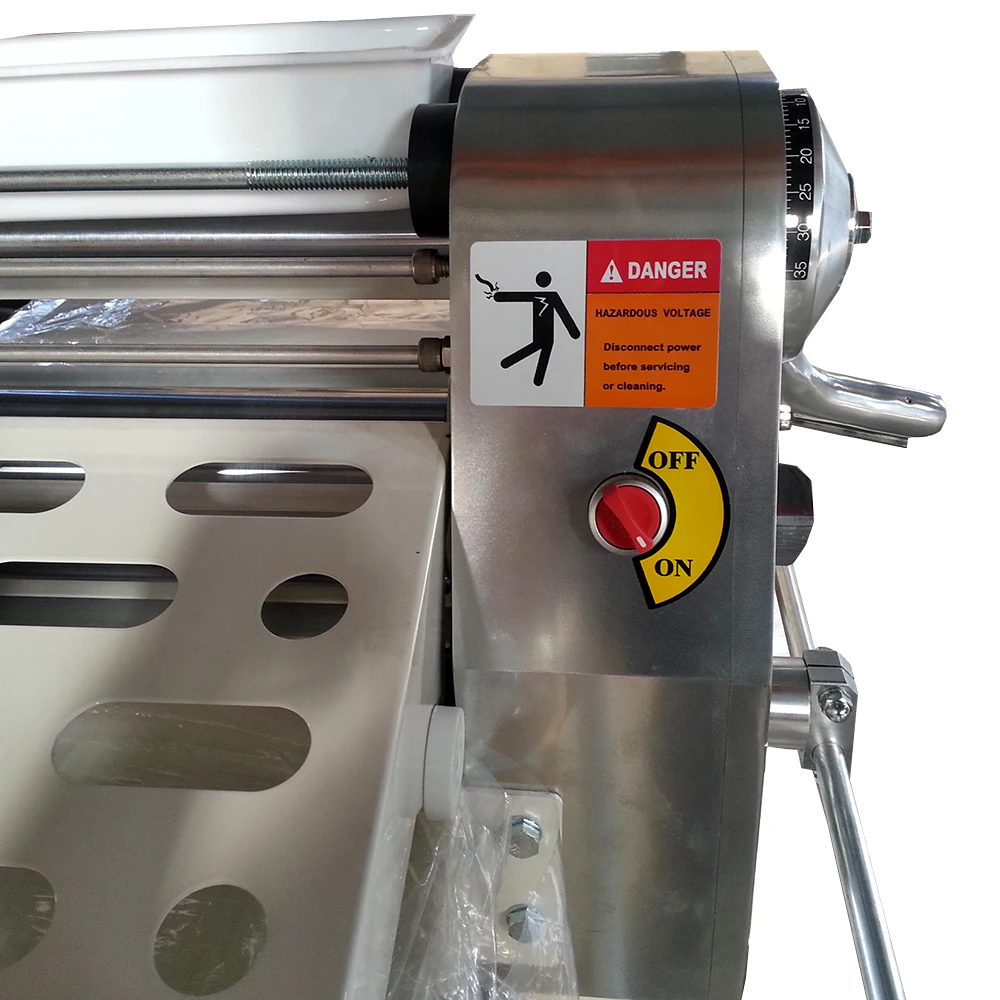 Latest 2020 Flour Press Price Biscuit Mount Canvas Belts High Speed 120 Volt Dough Sheeter Machine Reversible Electrical Roller