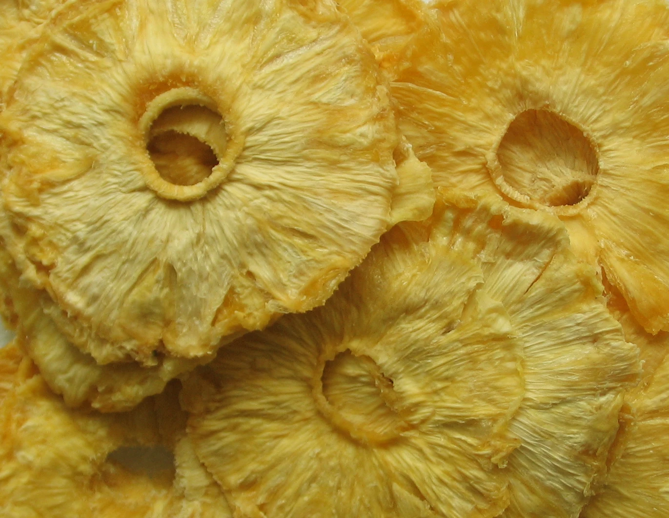 Сушеные кольца для ананаса без сахара