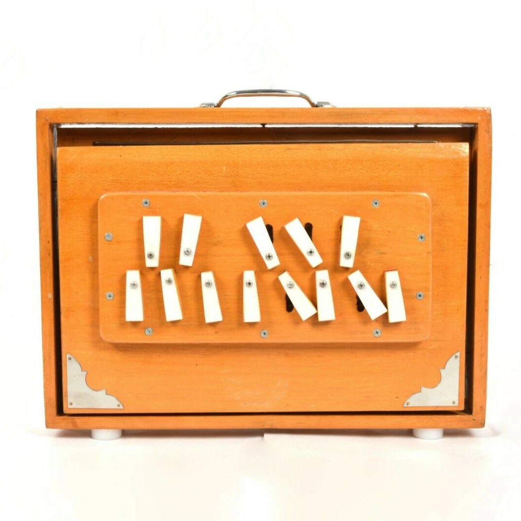 Shruti Box Folk Musical Instrument Surpeti Sheesham Wood Professional 13 Notes Big Size Playing Music Indian Cultura