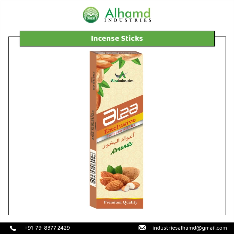 India Origin Manufacturer of Highest Selling 100% Handmade Organic Perfume Aromatic Incense Sticks for Bulk Buyers