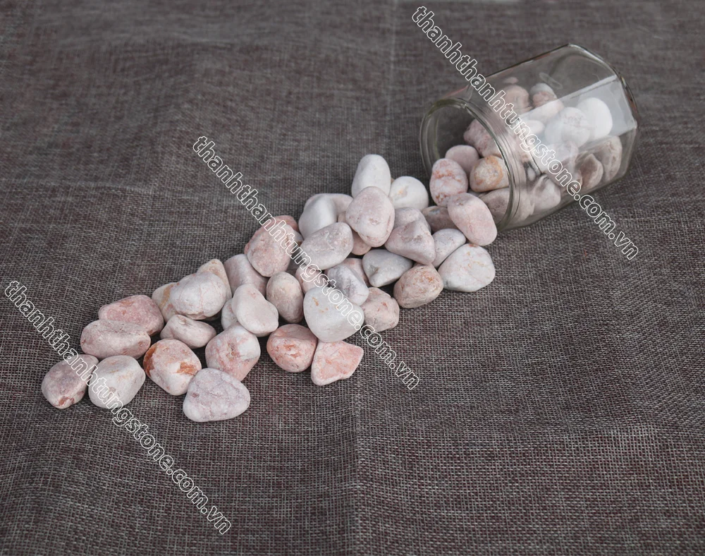 Exterior Decorative Vietnam Marble Pebble Crushed Gravel Tumbled Stone Landscape Beautiful Color Wide Range Of Sizes