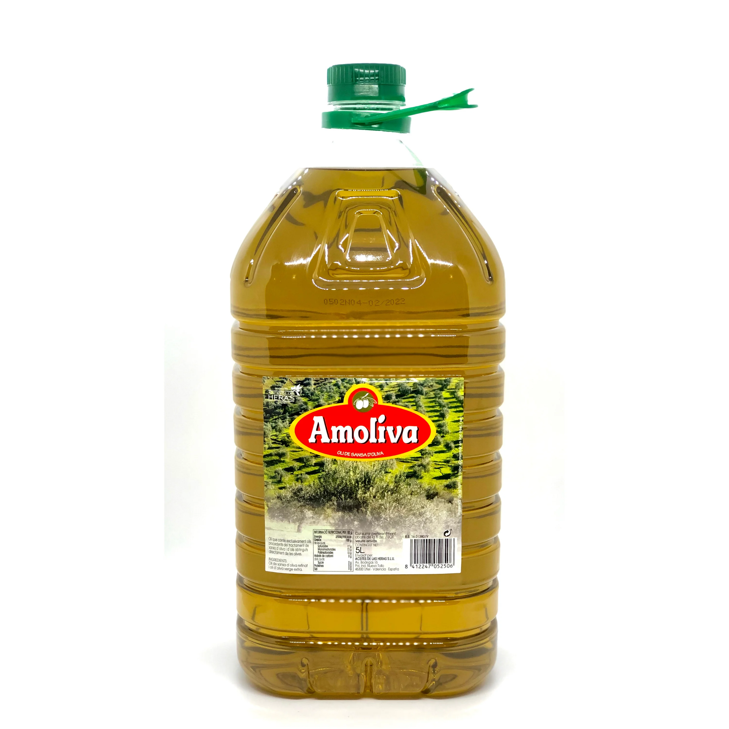 Высококачественное испанское лимонное оливковое масло Amoliva 5 л ПЭТ бутылка для horeca и оптовая