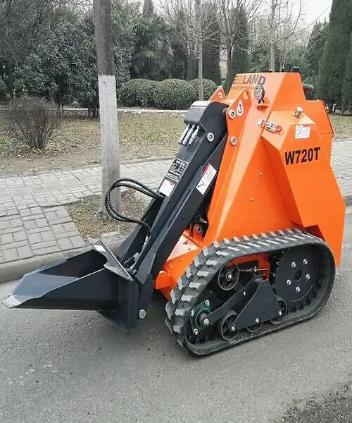 Manufacturer professional design mini diesel track skid steer loader with bucket