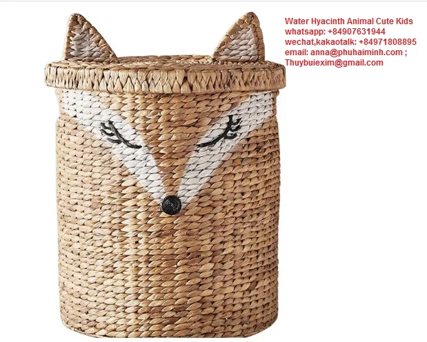 Лидер продаж корзина для хранения детских игрушек ручной работы органайзер плетеные корзины из лисьего материала с Гиацинтом (whatsapp: + 84907631944)