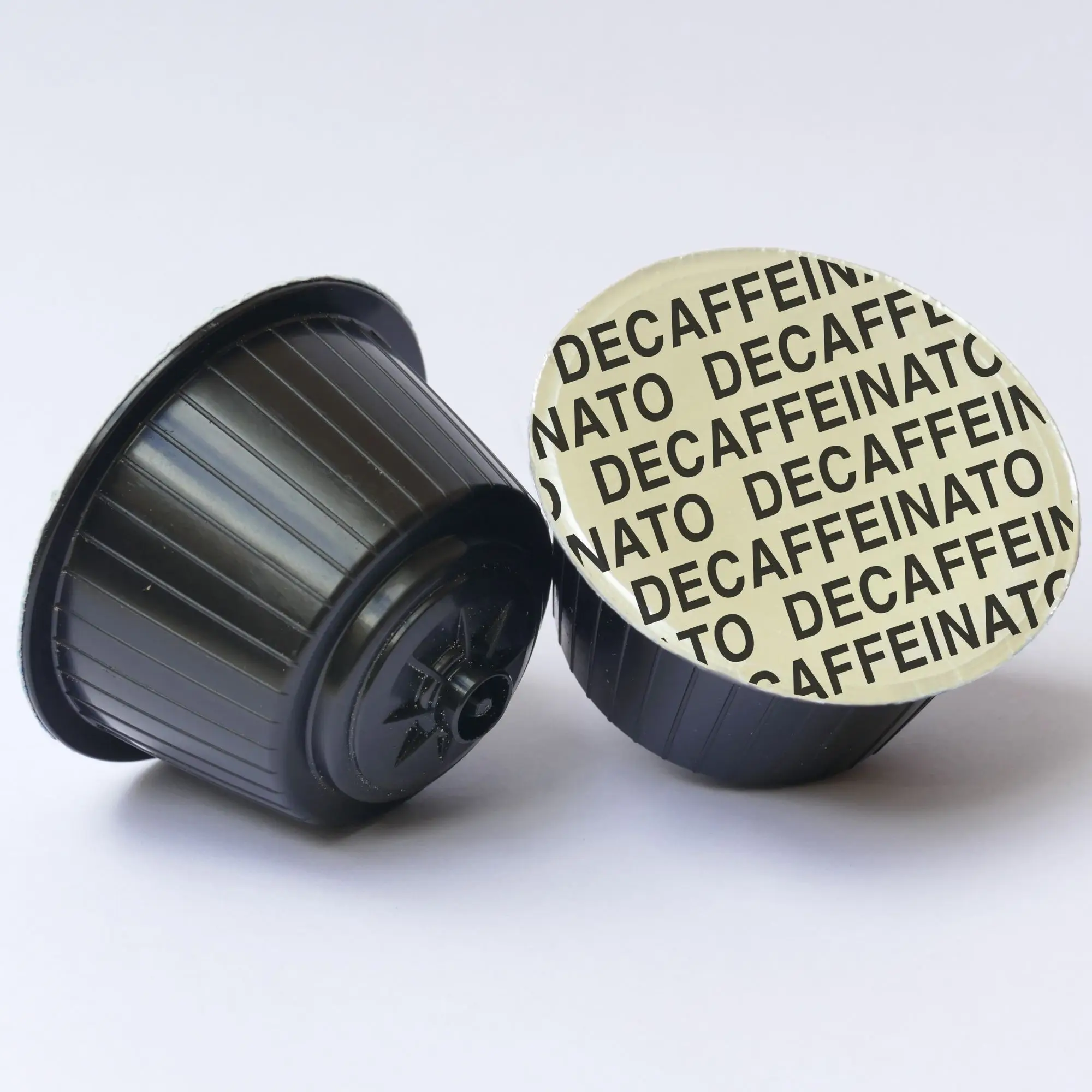 Decaffeinated coffee Deck Aroma 16 capsules pack italian brend 30% arabica 70% robusta paper case HACCP certified sweet