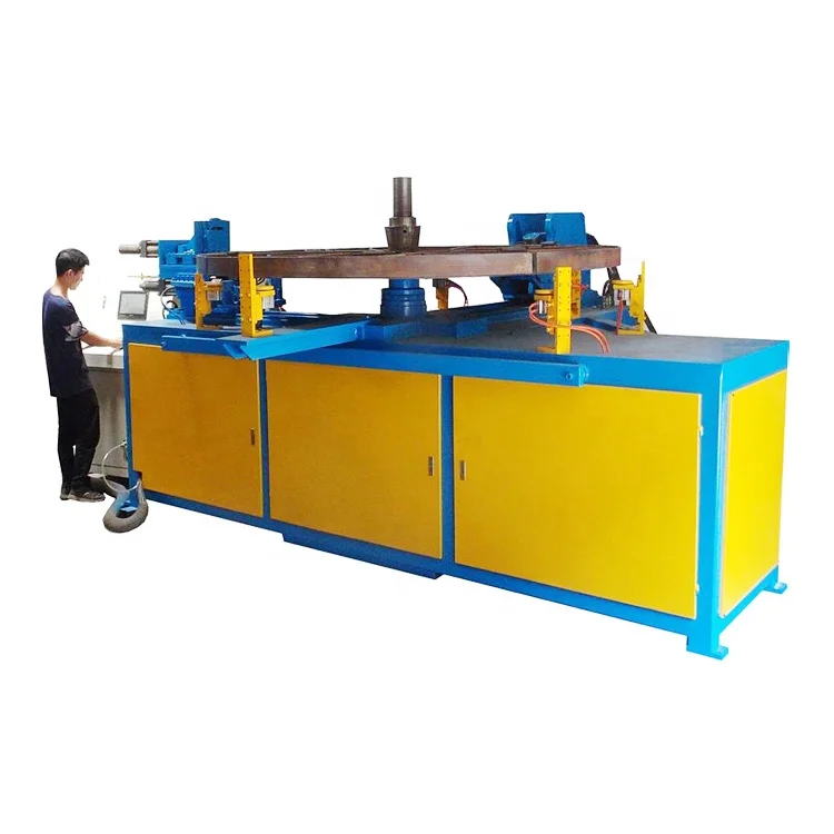 automatic electric pipe production tdf forming tdc flange making fan housing can flanging machine