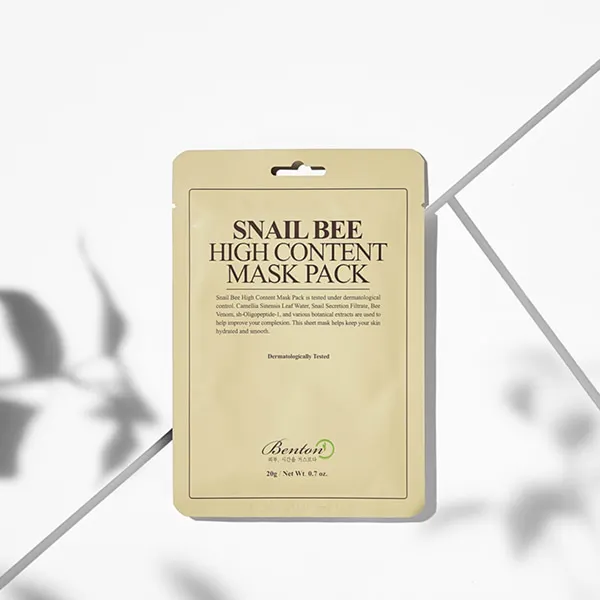BENTON snail bee high content mask pack 20g 1pcs