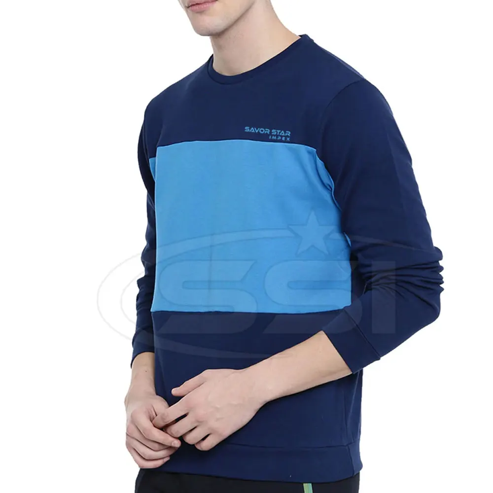 Custom Style Men Colorful Hoodies Sweatshirts Plain Crew Neck Sweatshirt Fort Sale