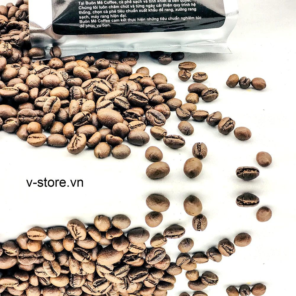 
V-Store Cafe Roast (Robusta Honey) Vietnamese Coffee Beans High Quality Good Flavor 