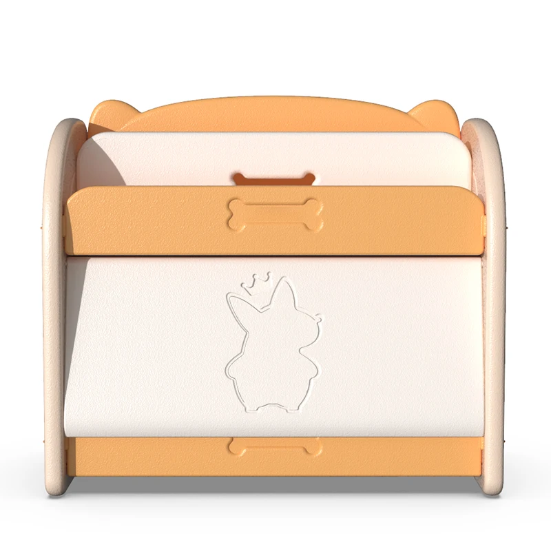 2 In 1 Multi-function Friendly New Type Plastic Kids Storage Toy Shelf Book Shelves With Bins For Home