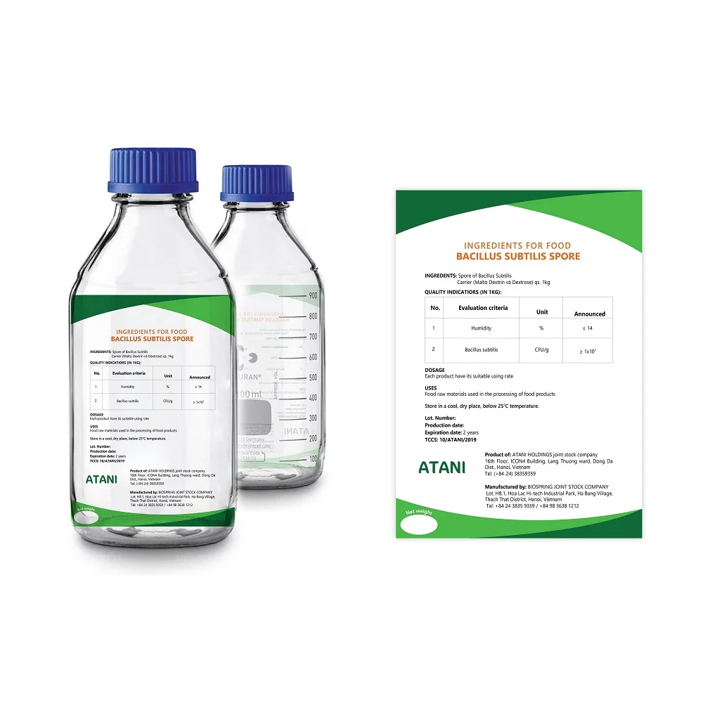 Лучшая цена кормовое пищевое сырье для человека Bacillus subtilis spore из
