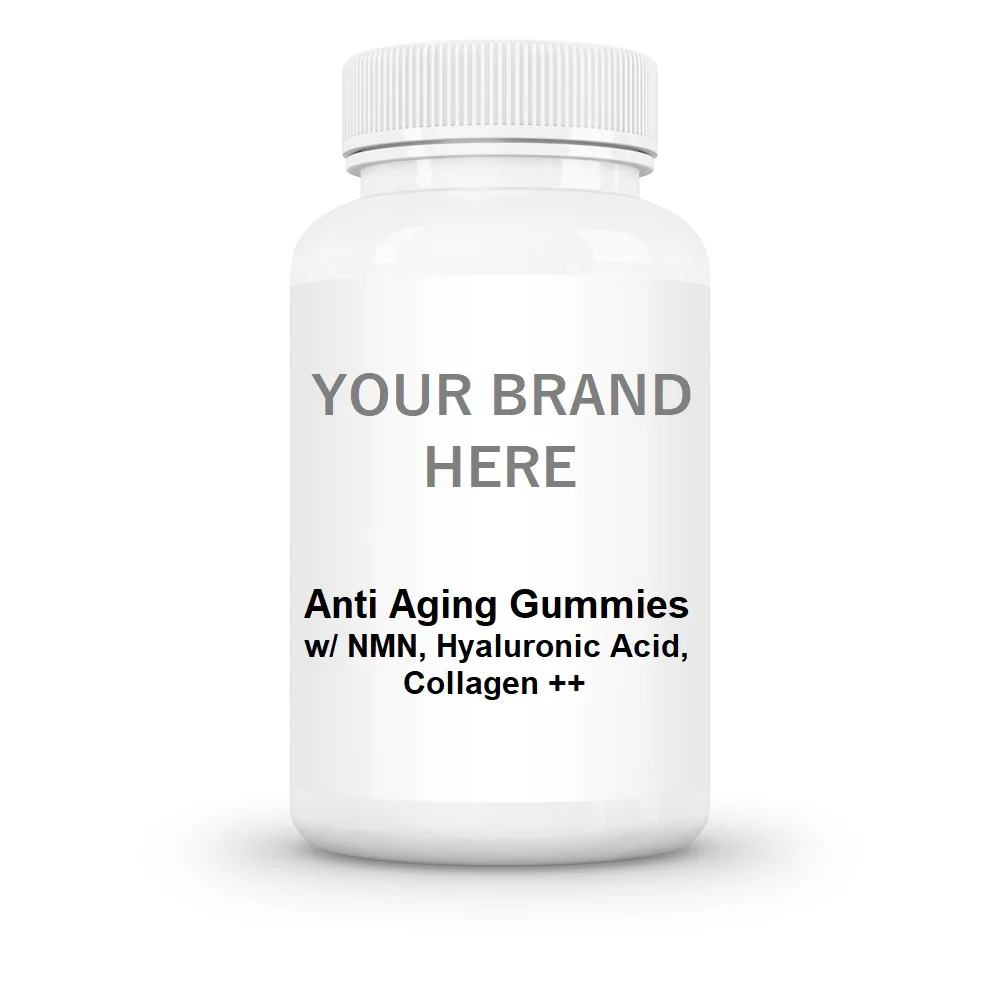 Made in USA Anti Aging Gummies NMN Hyaluronic Acid Collagen Private Label Anti Aging Supplements