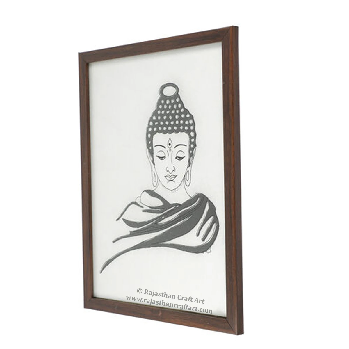 Handcrafted Shungite Dust Buddha Wall Hanging Elegant Abstract Figure & Portrait Painting Available in Wholesale