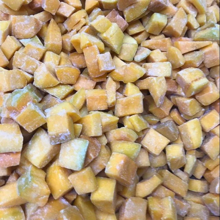 VIETNAMESE SWEET IQF FROZEN DICED PUMPKIN CUBE/ SLICE/ CHIP, EOM PACKING WITH PRIVATE LABEL, FIRST GRADE QUALITY, GOOD PRICES