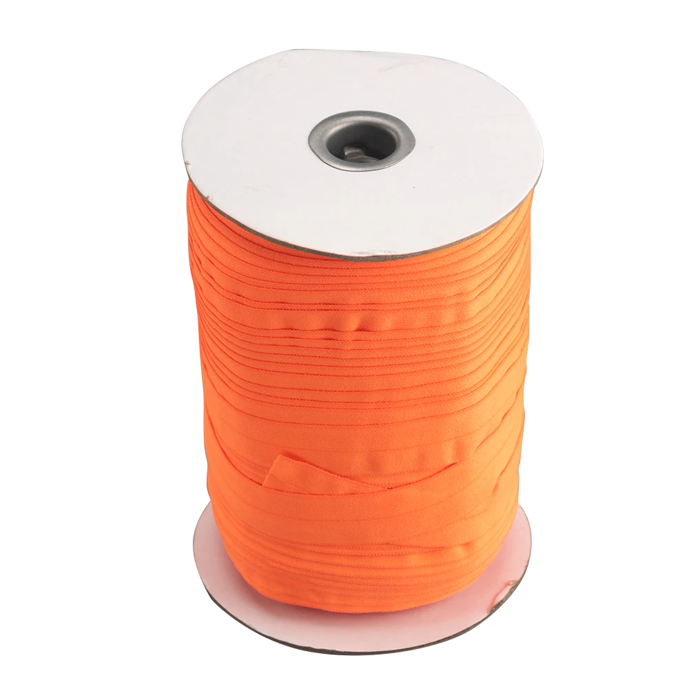 Colorful 3/4' 1' inch 2 cm Wide Fold Over Woven Binding Elastic Band for Clothes