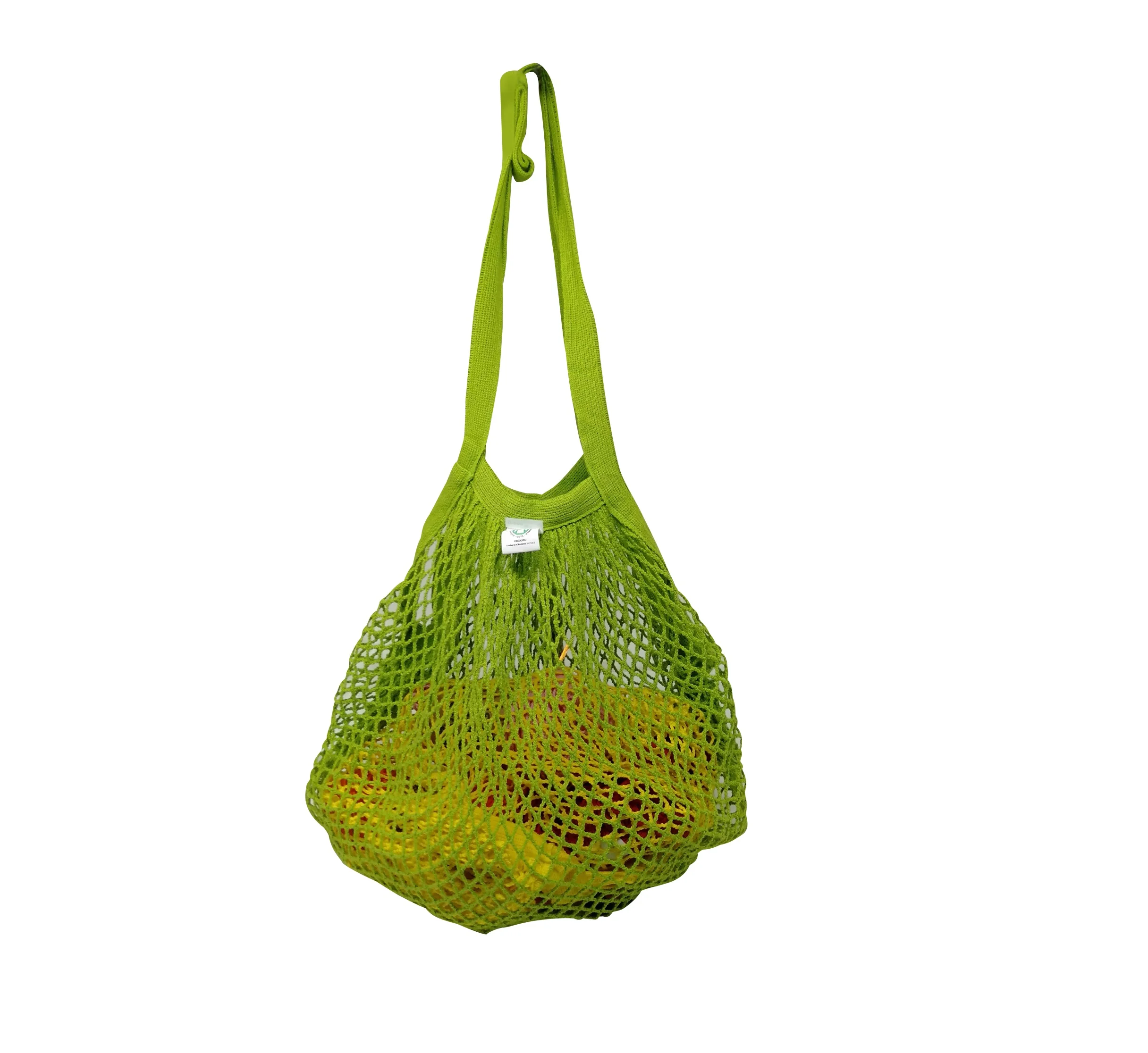 Reusable Natural Cotton Fabric Drawstring Mesh Bag for Product Carry