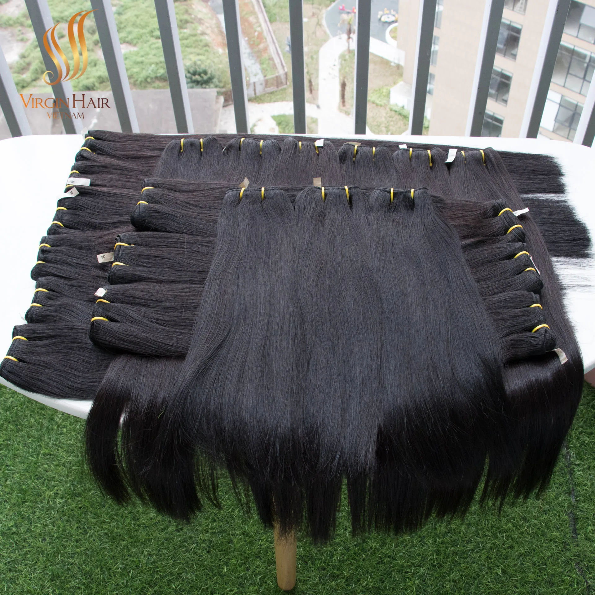 Wholesale  Raw Donor Vietnamese Virgin Cuticle Aligned Natural Black Bone Straight Peruvian HD Lace Wigs Extension Vendors
