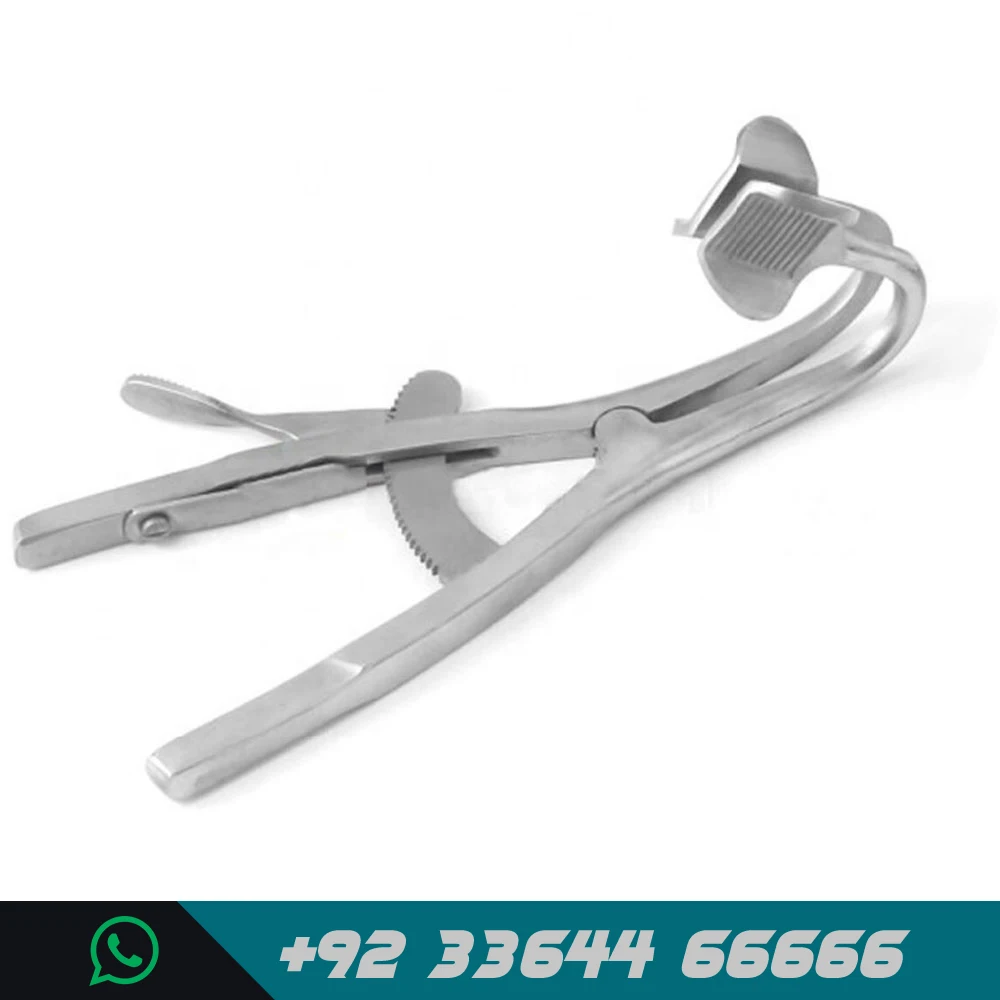 Pakistan Manufacture Dental Mouth Gag 5.5 With Black Rubber Coated Dental Molt Mouth Gag