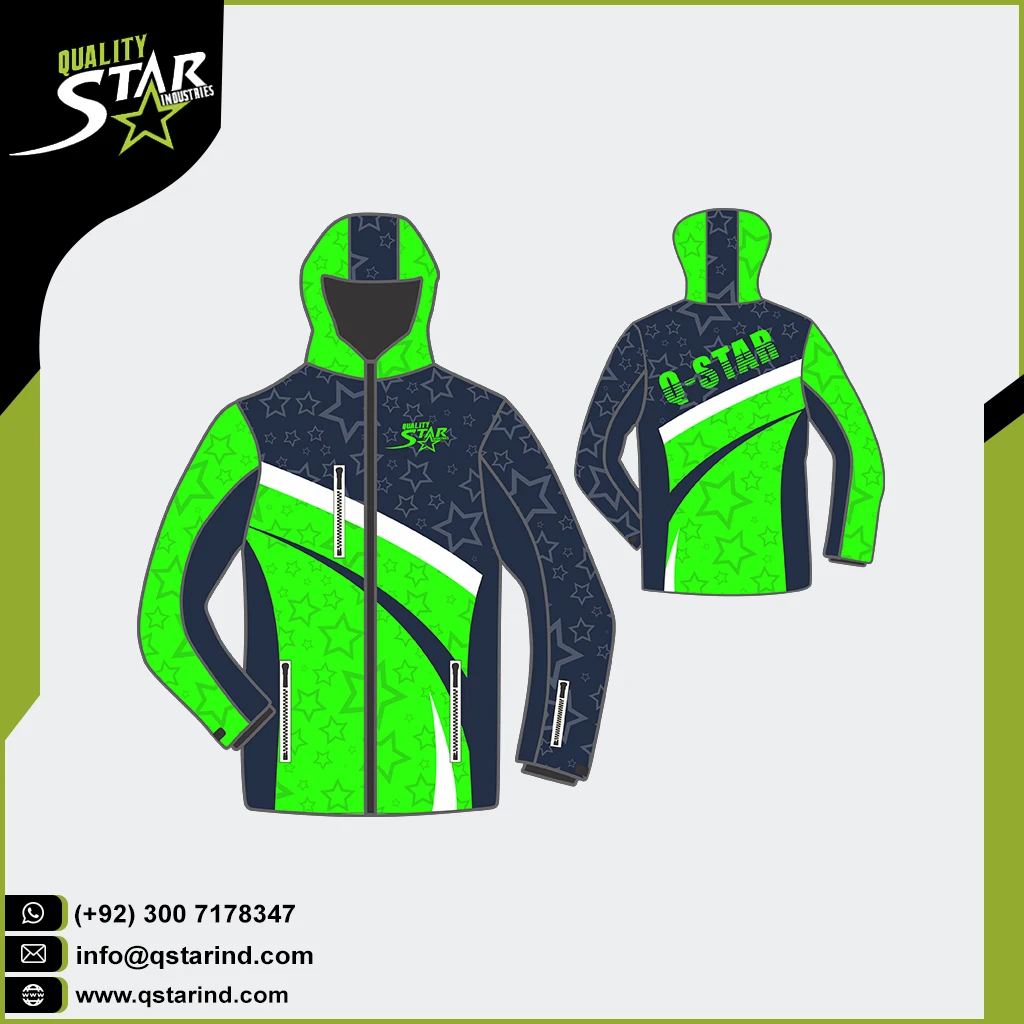 SKATING JACKET Custom Logo Winter Men Clothing Winter Jacket Windproof  Breathable Extra Zipper Snow Skating Jacket