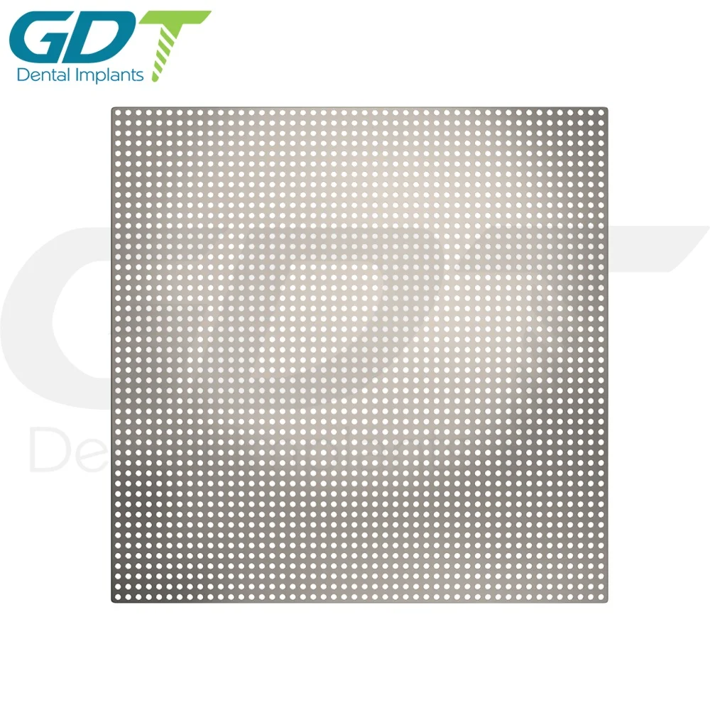 GBR Titanium Mesh Membrane Barrier, Hole - 0.6mm Surgical Tool Dental Implant, Israel Made