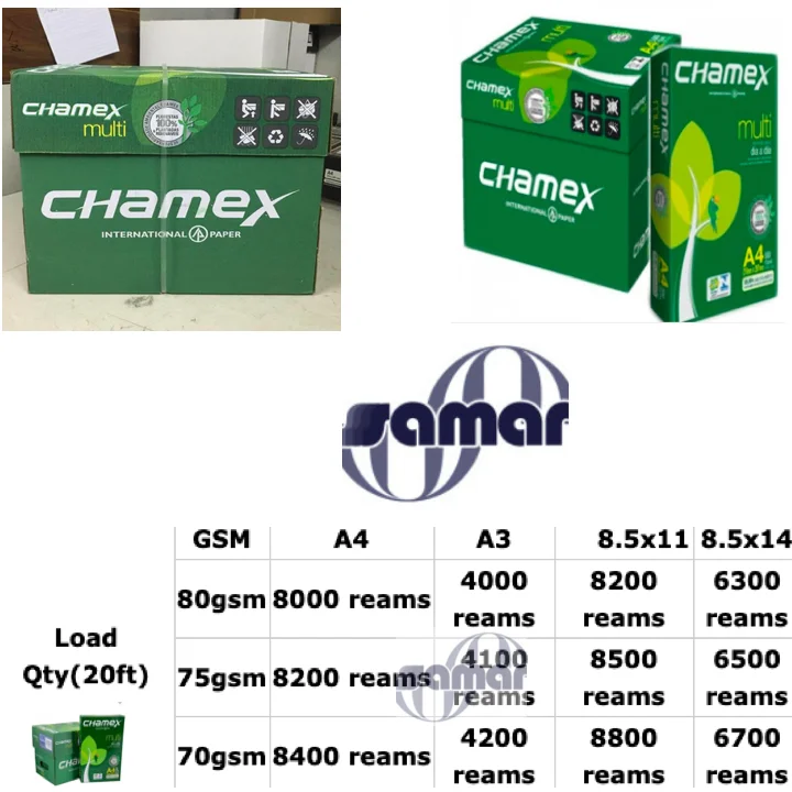 Chamex A4 Colour Paper - Ivory -  High Quality Printing Paper (500 Sheets/Ream) 80g Copy Papel