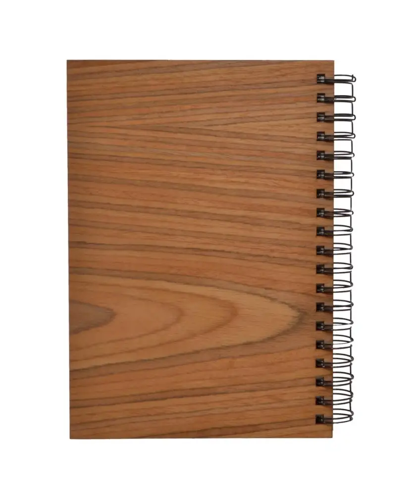 Vintage New Style Antique Cut Work Creative Design Eco Friendly Wooden Cover Office Notebooks 120 Pages