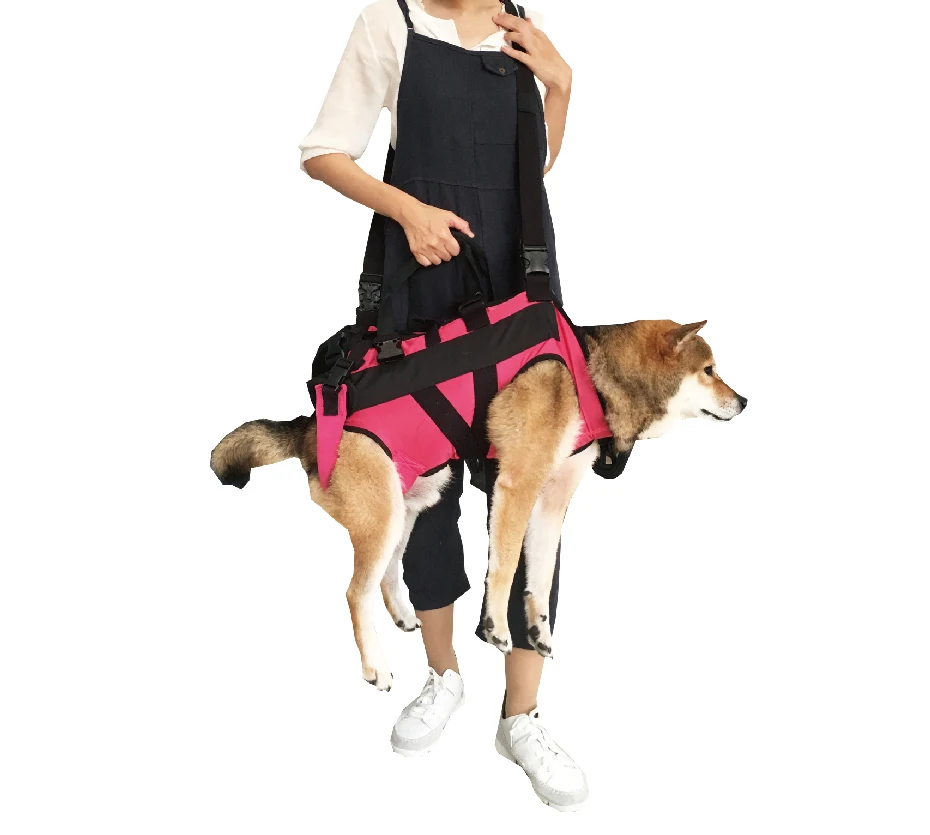 Dog Vest Harness Adjustable for Elderly Dog Rehabilitation Wheelchair Accessory Multifunctional Dog Clothes (M Size)