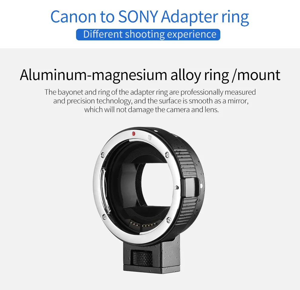 Крепление-адаптер объектива адаптер EF-NEX объектив IS USM для Canon EF серии камер Sony NEX с E-Mount DSLR встроенный ручной