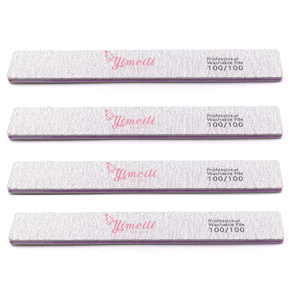 YML 80/80 Rectangle High Quality  Nail Polishing Nail Shape Cutting Washable Long Life Nail File