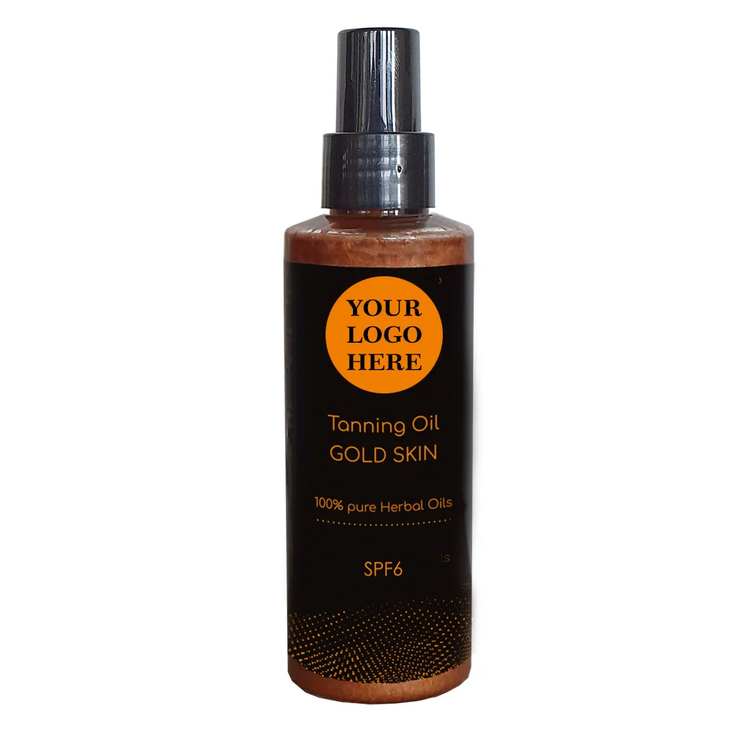 Gold or Dark Tanning Oil SPF6 with Natural Pigments and Pure Herbal Oils - Made in Italy - Organic