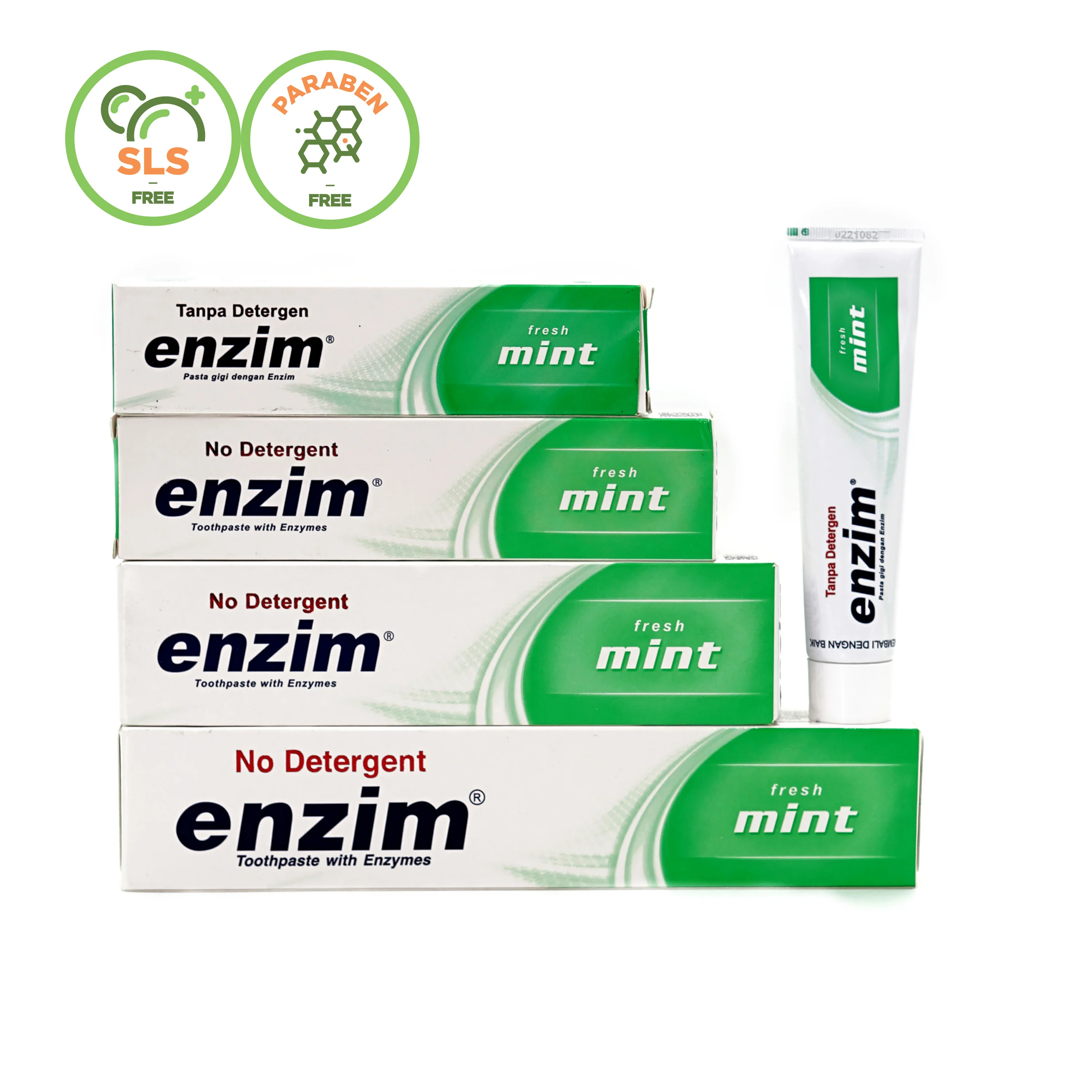  Высококачественная зубная паста с активным ферментом и без SLS для устранения стоматита дыхания