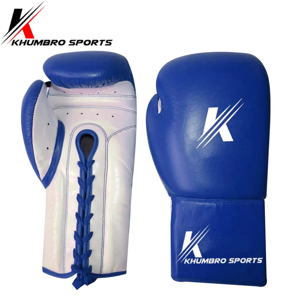 
Boxing Gloves Grant lace and loop Leather Boxing Gloves laced-up for Clubs Gym Boxing Fitness 