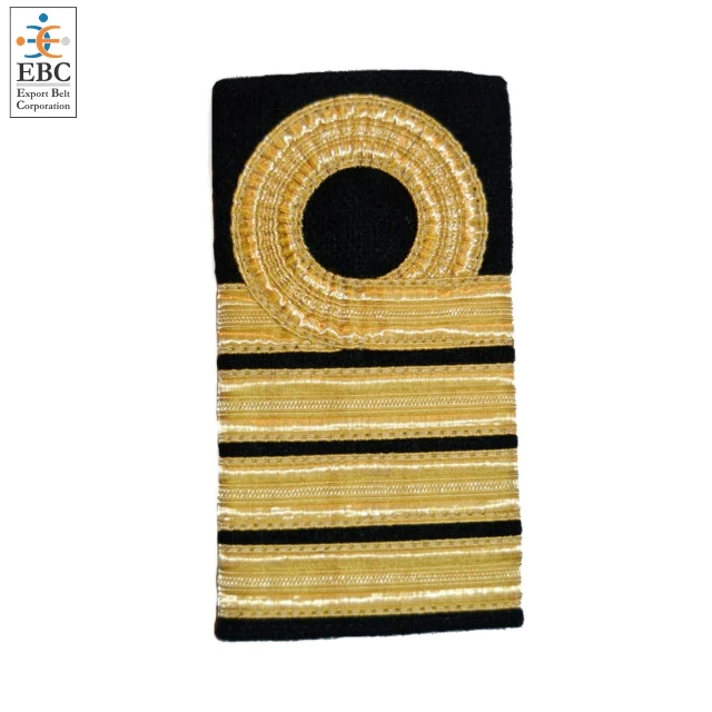 OEM Epaulets Metallic Gold 1 2 3 4 Stripes High Quality Uniform Regulation Epaulets